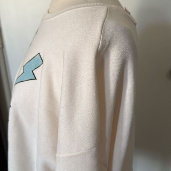 ACDC Grayson‎ Threads Lightning Sweatshirt XL White Graphic Pullover - Picture 4 of 7